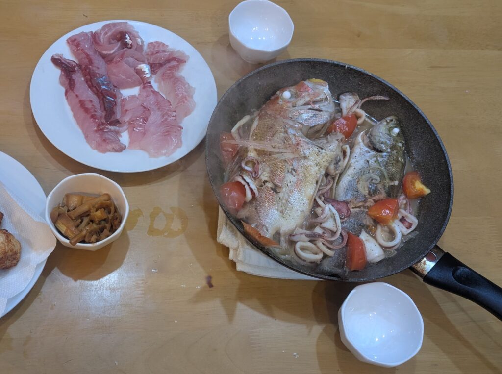釣った魚の料理